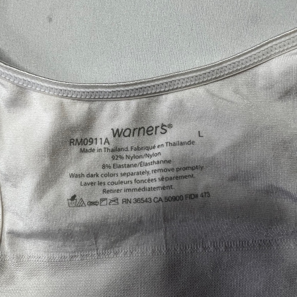 Warners® Dig-Free Comfort Band w/Seamless Stretch Wireless NUDE Bra -L - Picture 4 of 4